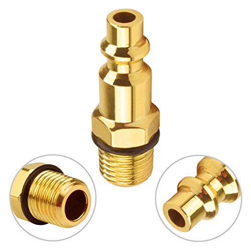 astarye Conector de Aire Conector de Aire Conector, Kit de 1/4 NPT Conector de Aire 12 Unidades de Tipo Industrial D Conector