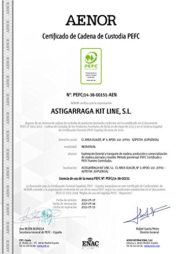 ASTIGARRAGA Kit LINETablero Pino 120x60x1,8