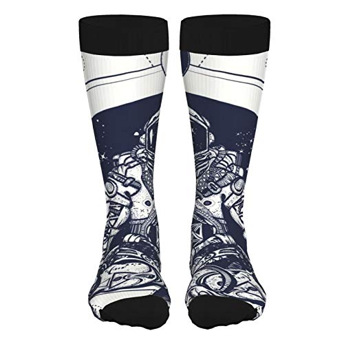 Astronauta en posición de loto Arte del tatuaje y diseño de camiseta Símbolo Meditación Armonía Yoga Astronauta Yoga Los calcetines negros de tacón alto son ligeros y resistentes al sudor Calcetines g Astronauta en posición de loto Arte del tatuaje y diseño de camiseta Símbolo Meditación Armonía Yoga Astronauta Yoga Los calcetines negros de tacón alto son ligeros y resistentes al sudor Calcetines g