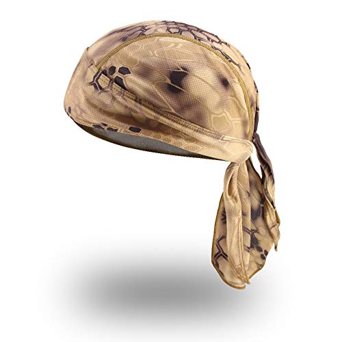 Asudaro - Pañuelo unisex para la cabeza, transpirable, pirata, ciclismo, moto, pañuelo pirata para la frente, para correr, gorro para casco de secado rápido, Todo el año, Hombre, color Diseño 13