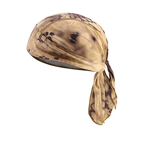 Asudaro - Pañuelo unisex para la cabeza, transpirable, pirata, ciclismo, moto, pañuelo pirata para la frente, para correr, gorro para casco de secado rápido, Todo el año, Hombre, color Diseño 13