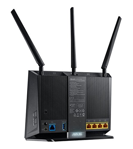 ASUS DSL-AC68U - Router Inalámbrico AC1900 Mbps (Dual-Band VDSL/ADSL 2+, Gigabit, USB 3.0, compatible con Ai Mesh wifi)