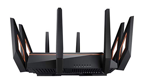 ASUS GT-AX11000 ROG Rapture - Router Gaming Tri-Banda AX11000 Gigabit (Triple VLAN, Compatible PS5, Aura RGB, 2.5G gaming port, AiProtection Pro, Adaptive QoS, soporte Ai-Mesh) ASUS GT-AX11000 ROG Rapture - Router Gaming Tri-Banda AX11000 Gigabit (Triple VLAN, Compatible PS5, Aura RGB, 2.5G gaming port, AiProtection Pro, Adaptive QoS, soporte Ai-Mesh)