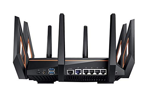 ASUS GT-AX11000 ROG Rapture - Router Gaming Tri-Banda AX11000 Gigabit (Triple VLAN, Compatible PS5, Aura RGB, 2.5G gaming port, AiProtection Pro, Adaptive QoS, soporte Ai-Mesh) ASUS GT-AX11000 ROG Rapture - Router Gaming Tri-Banda AX11000 Gigabit (Triple VLAN, Compatible PS5, Aura RGB, 2.5G gaming port, AiProtection Pro, Adaptive QoS, soporte Ai-Mesh)
