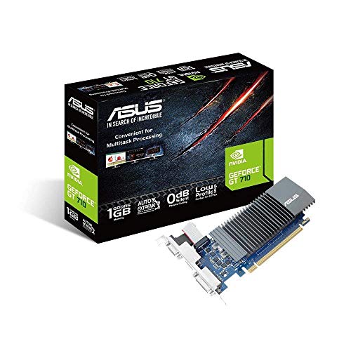 ASUS GT710-SL-1GD5 GeForce GT 710 1 GB GDDR5 - Tarjeta gráfica (GeForce GT 710, 1 GB, GDDR5, 32 bit, 2560 x 1600 Pixeles, PCI Express x16 2.0) ASUS GT710-SL-1GD5 GeForce GT 710 1 GB GDDR5 - Tarjeta gráfica (GeForce GT 710, 1 GB, GDDR5, 32 bit, 2560 x 1600 Pixeles, PCI Express x16 2.0)