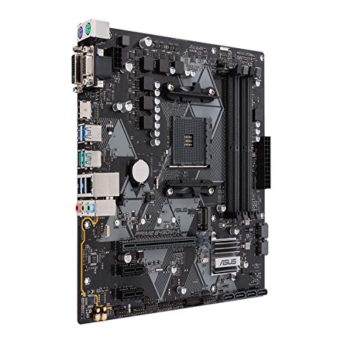ASUS PRIME B450M-A - Placa base AMD AM4 mATX con conector Aura Sync RGB, DDR4 3200 MHz, M.2, HDMI 2.0b, SATA 6 Gbps y USB 3.1 Gen. 2, soporta Ryzen 3000 ASUS PRIME B450M-A - Placa base AMD AM4 mATX con conector Aura Sync RGB, DDR4 3200 MHz, M.2, HDMI 2.0b, SATA 6 Gbps y USB 3.1 Gen. 2, soporta Ryzen 3000