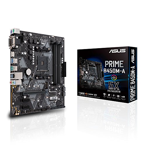 ASUS PRIME B450M-A - Placa base AMD AM4 mATX con conector Aura Sync RGB, DDR4 3200 MHz, M.2, HDMI 2.0b, SATA 6 Gbps y USB 3.1 Gen. 2, soporta Ryzen 3000 ASUS PRIME B450M-A - Placa base AMD AM4 mATX con conector Aura Sync RGB, DDR4 3200 MHz, M.2, HDMI 2.0b, SATA 6 Gbps y USB 3.1 Gen. 2, soporta Ryzen 3000