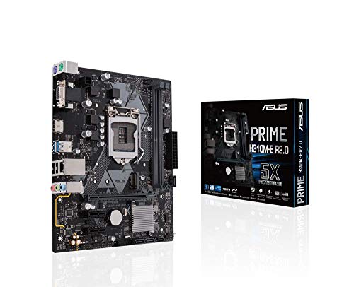 ASUS Prime H310M-E R2.0 - Placa Base mATX Intel de 8a y 9a Gen. LGA1151 con DDR4 2666MHz, HDMI, SATA 6Gbps y USB 3.1 Gen 1