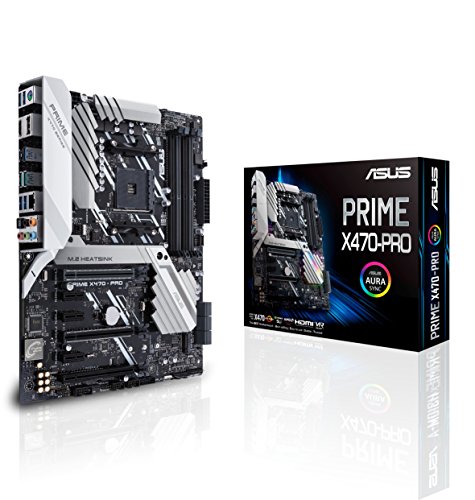 Asus PRIME X470-PRO AMD AM4 X470 ATX - Placa con M.2 heatsink, DDR4 3600MHz, dual M.2, HDMI, SATA 6Gbps y USB 3.1 Gen 2 conector panel frontal