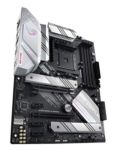 ASUS Rog Strix B550-A Gaming - Placa Base de Gaming ATX AM4 AMD B550 Ryzen (PCIE 4.0, etapas de Potencia agrupadas, Intel 2.5Gb Ethernet, Dos M.2 con disipadores, SATA 6 Gbps, Aura Sync RGB)