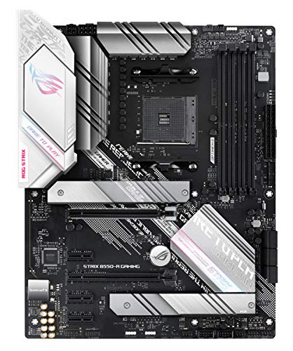 ASUS Rog Strix B550-A Gaming - Placa Base de Gaming ATX AM4 AMD B550 Ryzen (PCIE 4.0, etapas de Potencia agrupadas, Intel 2.5Gb Ethernet, Dos M.2 con disipadores, SATA 6 Gbps, Aura Sync RGB)