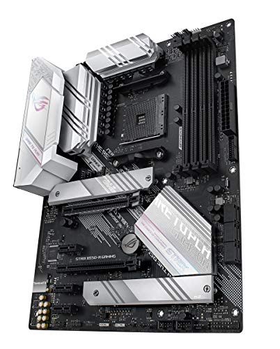 ASUS Rog Strix B550-A Gaming - Placa Base de Gaming ATX AM4 AMD B550 Ryzen (PCIE 4.0, etapas de Potencia agrupadas, Intel 2.5Gb Ethernet, Dos M.2 con disipadores, SATA 6 Gbps, Aura Sync RGB)