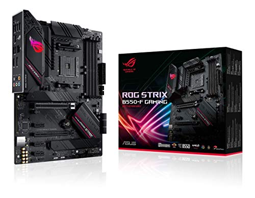 ASUS ROG Strix B550-F Gaming AMD AM4 Zen 3 Ryzen 5000 y 3ª generación Ryzen ATX placa base para juegos (PCIe 4.0, 2.5 Gb LAN, BIOS Flashback, HDMI 2.1, direccionable Gen 2 RGB Header y Aura Sync) ASUS ROG Strix B550-F Gaming AMD AM4 Zen 3 Ryzen 5000 y 3ª generación Ryzen ATX placa base para juegos (PCIe 4.0, 2.5 Gb LAN, BIOS Flashback, HDMI 2.1, direccionable Gen 2 RGB Header y Aura Sync)