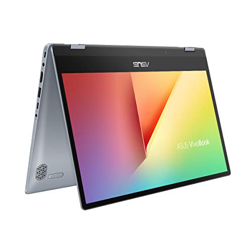 ASUS VivoBook Flip 14 TP412FA-EC381T - Portátil convertible de 14" FullHD (Intel Core i3-10110U, 8GB RAM, 256GB SSD, Windows 10 Home) Azul Galaxia - Teclado QWERTY español