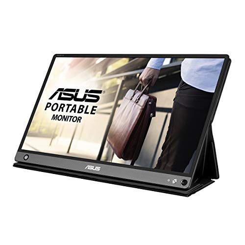 ASUS ZenScreen Touch MB16AMT - Monitor portátil USB-C de 15,6 Pulgadas, IPS, Full HD, Conectividad híbrida, USB de Tipo C, Micro-HDMI, Compatible con Smartphones, portátiles y Consolas de Juegos