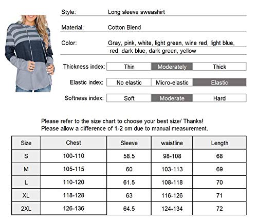 Aswinfon Sudadera Mujer Capucha Sportswear Patchwork con Cordón Sudaderas Manga Larga Mujer Hoodie Camiseta con Capucha (Verde Oscuro, M)