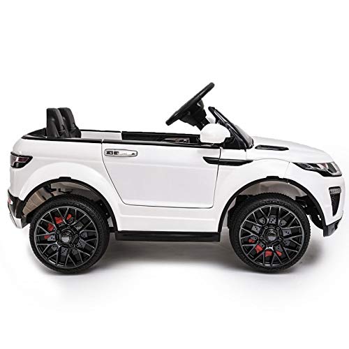 ATAA Coche eléctrico para niños con Mando Range Rapid 12v con Mando Estilo evoque - Blanco ATAA Coche eléctrico para niños con Mando Range Rapid 12v con Mando Estilo evoque - Blanco