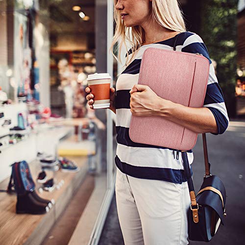 AtailorBird Funda Ordenador Portatil 15,6 Pulgadas,Bolsa pc Portátil Impermeable Anti-rasguños Antigolpes,Funda 15,6 Acolchada per Laptop/Notebook/MacBook/Chromebook -Rosa