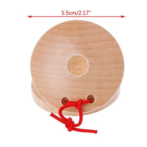 ATATMOUNT Castañuelas de Madera Percusión de Madera Flamenco Instrumento Musical Niños Juguetes para niños ATATMOUNT Castañuelas de Madera Percusión de Madera Flamenco Instrumento Musical Niños Juguetes para niños