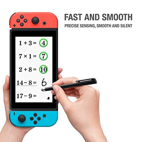 ATATMOUNT Universal Silicone Penhead Clip Stylus Pen Capacitive Screen Pen for NS Switch Game Console Phone Tablet Devices