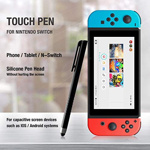 ATATMOUNT Universal Silicone Penhead Clip Stylus Pen Capacitive Screen Pen for NS Switch Game Console Phone Tablet Devices