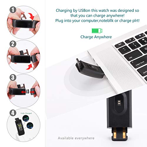 ATETION Pulsera de Actividad Inteligente, Impermeable Reloj Inteligente con Pulsómetro Podómetro Calorias Monitor de Sueño, Pulsera Actividad Smartwatch para Hombre Mujer Niños (Negro) ATETION Pulsera de Actividad Inteligente, Impermeable Reloj Inteligente con Pulsómetro Podómetro Calorias Monitor de Sueño, Pulsera Actividad Smartwatch para Hombre Mujer Niños (Negro)