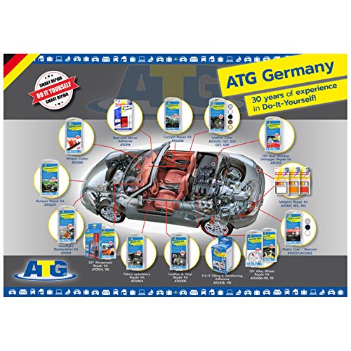ATG Restaurador de plasticos: Pintura para plasticos reparador Parachoques,Negro ATG Restaurador de plasticos: Pintura para plasticos reparador Parachoques,Negro