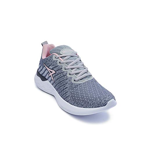 ATHIX Compaction Flexy - Zapatillas de Correr para Mujer, Gris (Gris/Rosa), 41 EU - Zapatillas cómodas y Transpirables