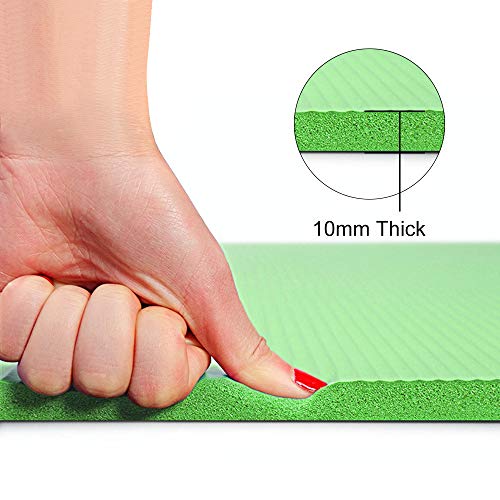 ATIVAFIT - Esterilla de yoga sin ftalatos, antideslizante y respetuosa con las articulaciones, apta para yoga, pilates o gimnasia, con correa de transporte, 183 x 61 x 1 cm, Verde 2, 183* 61* 1 cm ATIVAFIT - Esterilla de yoga sin ftalatos, antideslizante y respetuosa con las articulaciones, apta para yoga, pilates o gimnasia, con correa de transporte, 183 x 61 x 1 cm, Verde 2, 183* 61* 1 cm