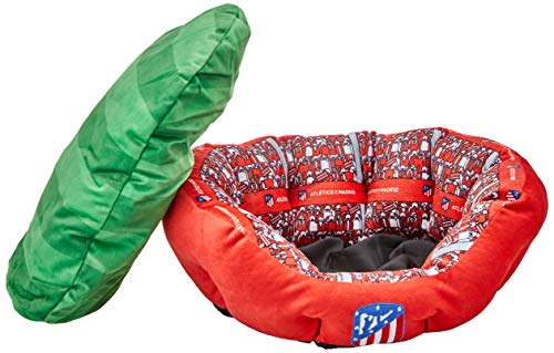 Atletico de Madrid BE-01S-ATL Cama para Animales de Compañía, Talla S