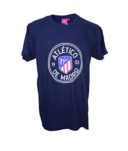 Atletico de Madrid Camiseta Hombre Azul Marino Nuevo Escudo