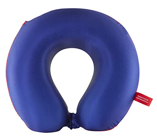 Atlético de Madrid Cojín Cervical de Viaje - Producto Oficial del Equipo, Relleno con Espuma de Memoria, Acabado de Algodón, y Cierre con Botón para Asegurar su Posición Atlético de Madrid Cojín Cervical de Viaje - Producto Oficial del Equipo, Relleno con Espuma de Memoria, Acabado de Algodón, y Cierre con Botón para Asegurar su Posición