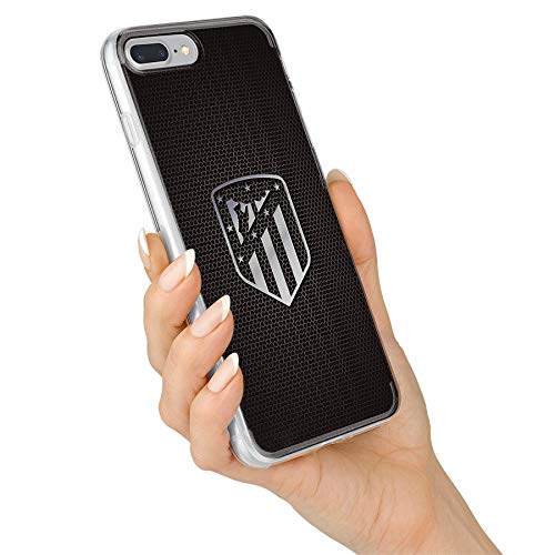 Atlético de Madrid Funda para Xiaomi Mi A2 Lite Oficial Escudo Plata - Funda de Silicona Flexible y Resistente para Proteger tu móvil