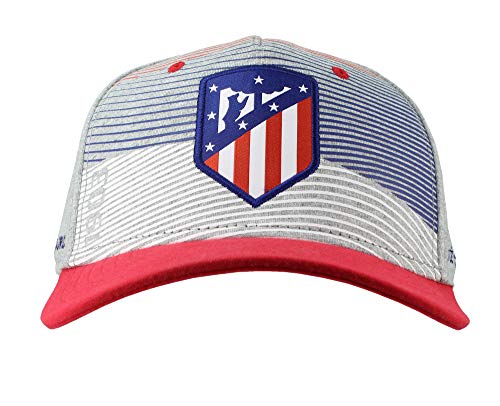 Atlético de Madrid Gorra Adulto Gris, Azul Marino y Rojo Producto Oficial - Nuevo Escudo Atlético de Madrid Gorra Adulto Gris, Azul Marino y Rojo Producto Oficial - Nuevo Escudo
