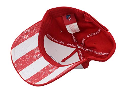 Atlético de Madrid Gorra Adulto Rojiblanco Producto Oficial - Nuevo Escudo