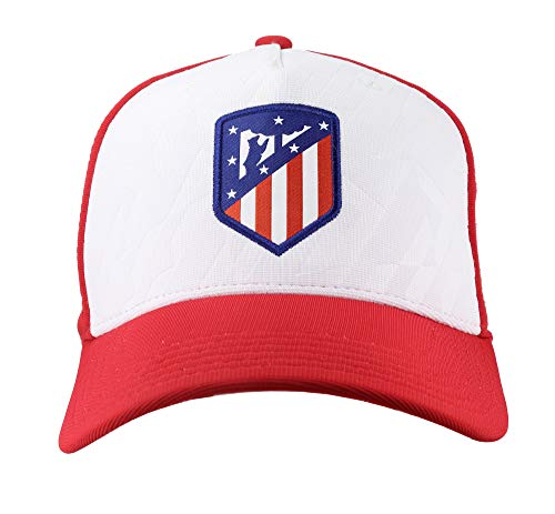 Atlético de Madrid Gorra Adulto Rojiblanco Producto Oficial - Nuevo Escudo