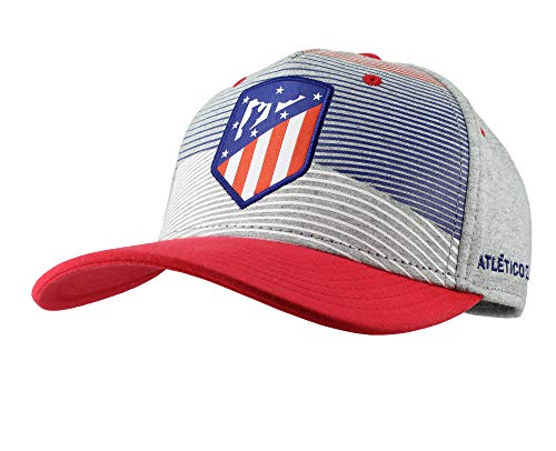 Atlético de Madrid Gorra Infantil Gris, Azul Marino y Rojo Producto Oficial - Nuevo Escudo