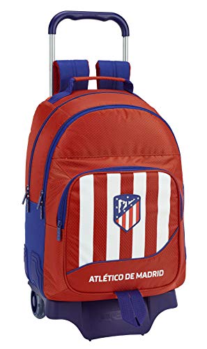 Atlético de Madrid Mochila Doble con Ruedas, Carro, Trolley.