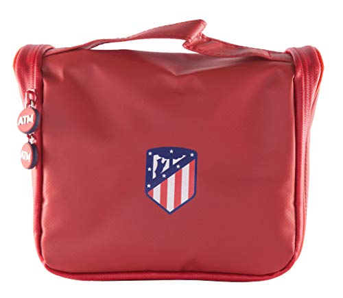 Atlético de Madrid Neceser de Viaje - Producto Oficial del Equipo, con Percha para Colgar y Varias Alturas para Guardar Artículos de Aseo Atlético de Madrid Neceser de Viaje - Producto Oficial del Equipo, con Percha para Colgar y Varias Alturas para Guardar Artículos de Aseo