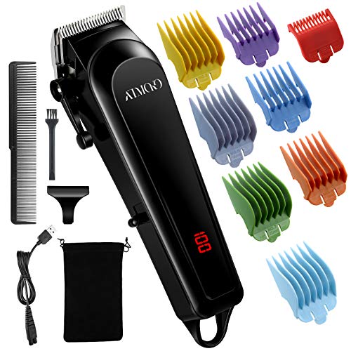 ATMOKO Máquina Cortar Pelo Profesional Con 13 Accesorios, Recortadora Barba y Cortapelos Hombre Cortapelos Profesional Hombre Inalámbrico Diseñado Para Familias,Afeitadora Barba Hombre 081B ATMOKO Máquina Cortar Pelo Profesional Con 13 Accesorios, Recortadora Barba y Cortapelos Hombre Cortapelos Profesional Hombre Inalámbrico Diseñado Para Familias,Afeitadora Barba Hombre 081B