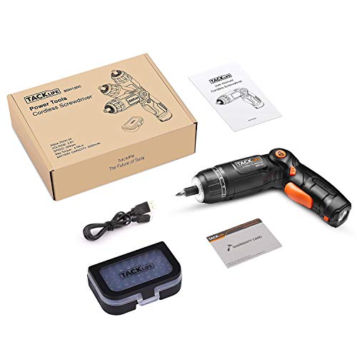 Atornillador, TACKLIFE SDH13DC Destornillador Eléctrico Par de Salida 4Nm Máx (Taladro sin Cable, Cabeza Extraíble, Luz LED, 6 Velocidad Giratoria Ajustable) Atornillador, TACKLIFE SDH13DC Destornillador Eléctrico Par de Salida 4Nm Máx (Taladro sin Cable, Cabeza Extraíble, Luz LED, 6 Velocidad Giratoria Ajustable)