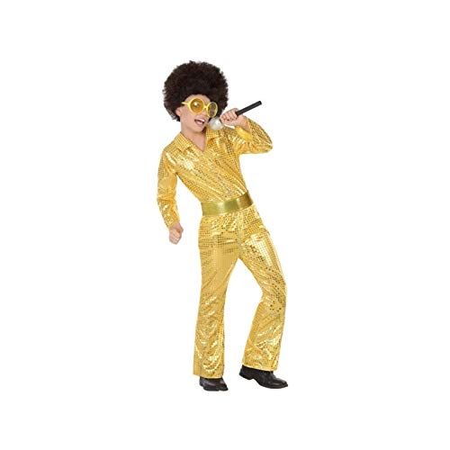 Atosa-56907 Disfraz Disco, Color Dorado, 10 a 12 años (56907) Atosa-56907 Disfraz Disco, Color Dorado, 10 a 12 años (56907)
