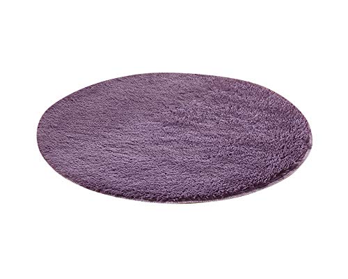 ATTAOL Alfombra Shaggy Tapete Redondo Para Salón Habitación De Los Niños Dormitorio-Alfombra Muy Suave,Lavable,Para Interior,Al Aire Libre Gris Morado 100 * 100CM ATTAOL Alfombra Shaggy Tapete Redondo Para Salón Habitación De Los Niños Dormitorio-Alfombra Muy Suave,Lavable,Para Interior,Al Aire Libre Gris Morado 100 * 100CM