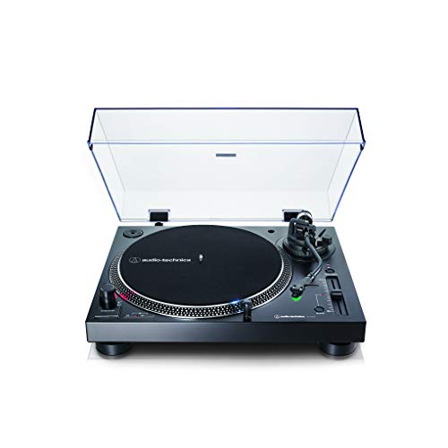 Audio-Technica AT-LP120X, Tocadiscos de Tracción Directa (Analógico y USB), Negro