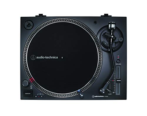 Audio-Technica AT-LP120X, Tocadiscos de Tracción Directa (Analógico y USB), Negro