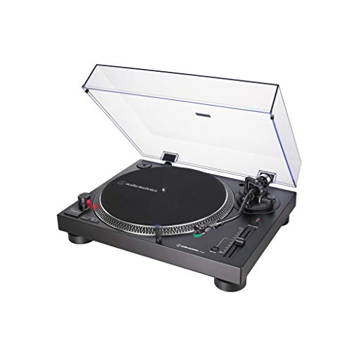 Audio-Technica AT-LP120X, Tocadiscos de Tracción Directa (Analógico y USB), Negro