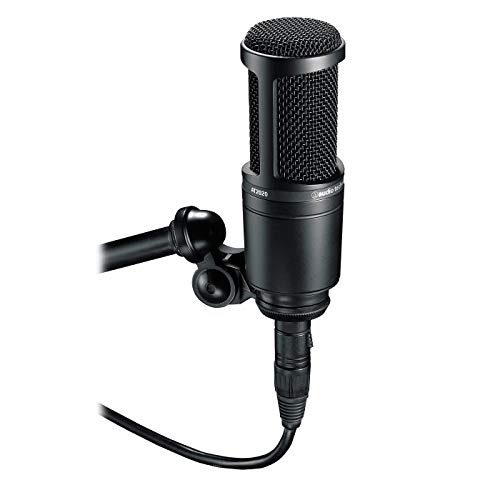 Audio-Technica AT2020 - Micrófono de condensador, Color Negro