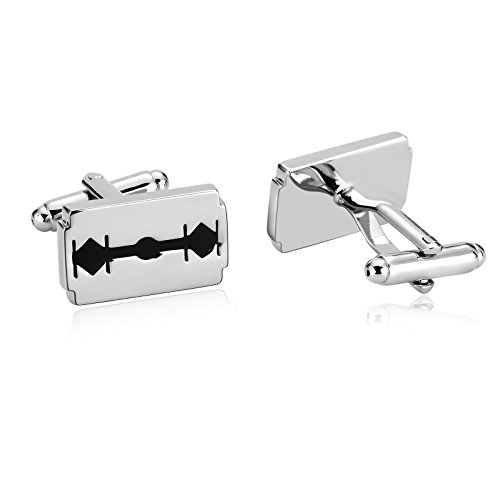 AueDsa Gemelos de Camisa Acero Inoxidable Hombre Plata Negro Gemelos de Camisa Herramienta AueDsa Gemelos de Camisa Acero Inoxidable Hombre Plata Negro Gemelos de Camisa Herramienta