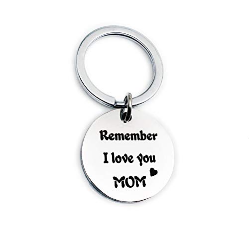 AueDsa Llavero Acero Inoxidable Hombre Redondo Remember i Love You mom Dad Plata Llaveros de Pareja AueDsa Llavero Acero Inoxidable Hombre Redondo Remember i Love You mom Dad Plata Llaveros de Pareja