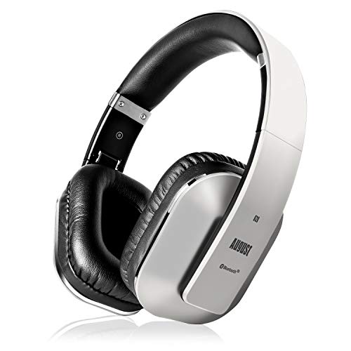 August EP650 Cascos Bluetooth 4.2 Inalámbrico NFC - Auriculares de Diadema Plegable -Sonido Estéreo Bass Rich - Over Ear Headphones con August Audio App para Ajustar EQ - Baja Latencia August EP650 Cascos Bluetooth 4.2 Inalámbrico NFC - Auriculares de Diadema Plegable -Sonido Estéreo Bass Rich - Over Ear Headphones con August Audio App para Ajustar EQ - Baja Latencia